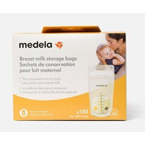 New - Medela Breast Milk Storage Bags, Total of 100